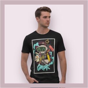District Black “Graffbot” Graphic Tee